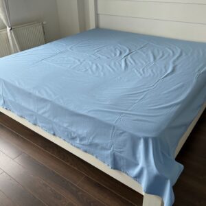 Čaršav Ranforce francuski ležaj Svetlo Plavi