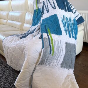 Prekrivač mikrofiber Blue/white