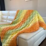 Prekrivač 140x200cm mikrofiber Orange