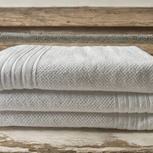 Peškir Popcorn Bela boja 50x100cm