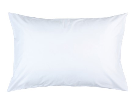 pillow with white pillow case on white background