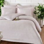 Posteljina velika Saten Žakard krem boja