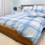 Posteljina Mikrofiber plava boja 200x200cm