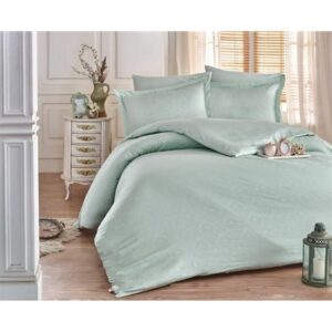 Posteljina mala Saten Žakard zelena boja