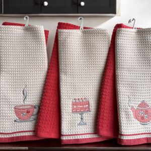 Set 6 kuhinjskih krpa Wafle Pink