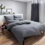 Jorganska navlaka + 2 jastučnice Dark grey FLANEL  DOUBLE