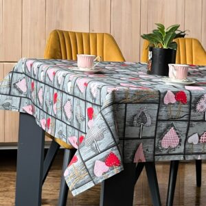 Stolnjak 150x150cm Srce dezen