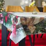 Stolnjak Novogodisnji 150x220cm Crvena zvezda