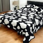 Ćebe Akril 200x200cm Crno/Bela sara