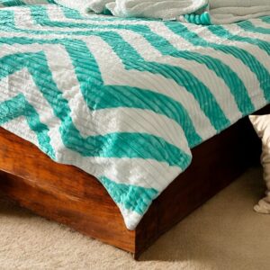 Ćebe 200x200cm Dva lica A15 Zelena boja