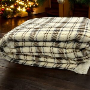 Ćebe Bela/Braon boja 150x200cm A9