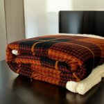 Ćebe Delta Bordo/Crna boja 150x200cm A8