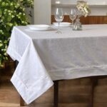 Stolnjak Granada Bela boja 160x220cm