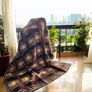 Ćebe 200x155cm Old Time Braon/Bež boja