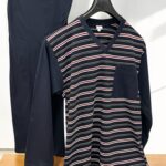 Muška pidzama-komplet L veličina Teget boja linije