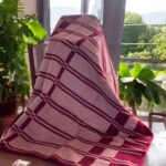 Ćebe 200x155cm Old Time Bordo/Bež boja