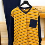 Muška pidzama-komplet M veličina Žuta boja