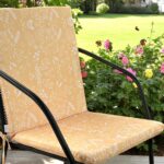 Dvodelni podmetač za stolice 49x101x4cm Žuta boja