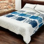 Prekrivač Singl 140x200cm mikrofiber Blue/white