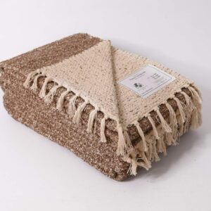 Fleker-prekrivač garnitura Dva lica (trosed-dvosed-fotelja) Svetlo Krem boja