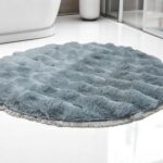 Okrugla prostirka za kupatilo sa resicama – fi 80 cm A6
