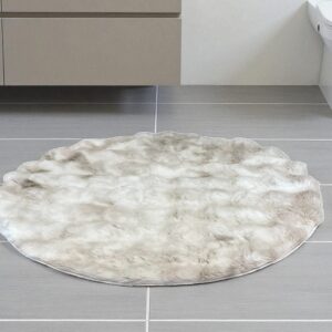 Okrugla Prostirka za kupatilo fi 100cm Bež boja