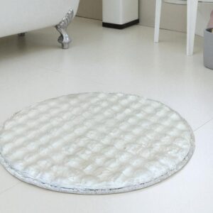 Okrugla Prostirka za kupatilo fi 100cm Bela boja