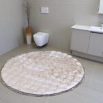 Okrugla Prostirka za kupatilo fi 100cm Roze boja