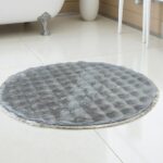 Okrugla Prostirka za kupatilo fi 100cm Svetlo siva boja