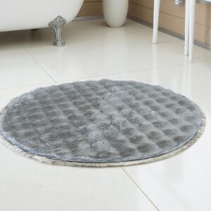 Okrugla Prostirka za kupatilo fi 100cm Svetlo siva boja