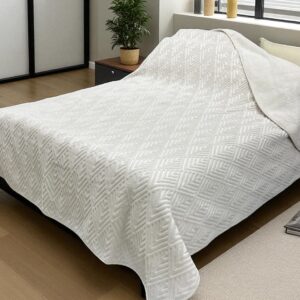 Ćebe Merinos 220x160cm A3 Kocka Bež boja