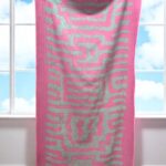 Plažni Peškir Pink Maze 83x163 cm