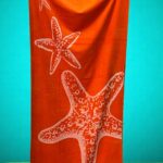 Plažni peškir "Starfish Splash" 162x83 cm – 100% pamuk A10
