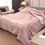 Ćebe Merinos 220x240cm A5 List Roze boja