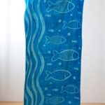 Plažni peškir "Fish Splash" 164x85 cm – 100% pamuk A2