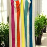 Plažni peškir "Rainbow Vibes" – 174x103 cm | 100% Pamuk