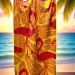 Plažni peškir „Flamingo Tropic“ – 94x168 cm | 100% Pamuk