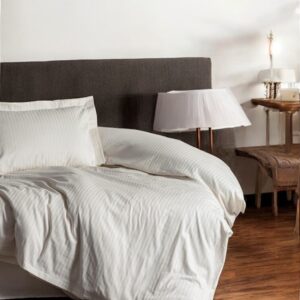 Set od satena-Posteljina 160x220cm Prljavo bela boja