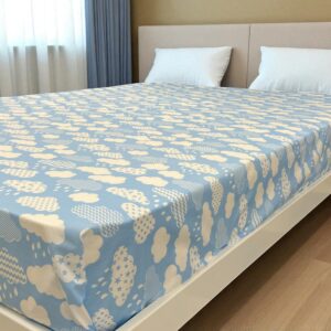 Čaršav Ranforce 220x240cm bez lastiša dezen Oblak