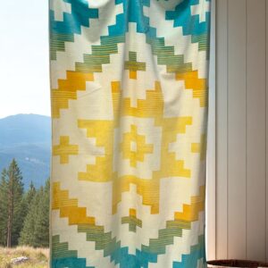 Plažni peškir „Ethno Sunset“ – 180x105 cm | 100% Pamuk