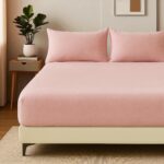 Čaršav Flanel 150x200cm+25cm Svetlo roze boja