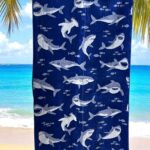 Plažni peškir "Shark" – 90x170 cm, 100% pamuk B17