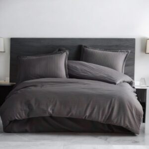 Set od satena-Posteljina 200x220cm Antracit