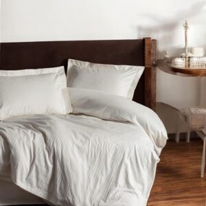 Set od satena-Posteljina 200x220cm Prljavo bela boja