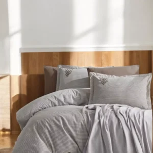 Prekrivač + Set posteljine Palma Bež boja New